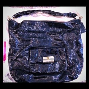 Beautiful large Coach paten leather hobo